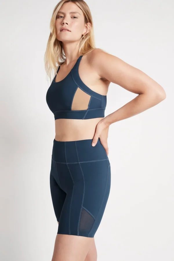 Contrast Adjustable Strap Sports Bra 321
