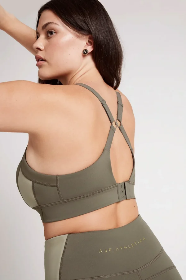 Contrast Adjustable Strap Sports Bra 321