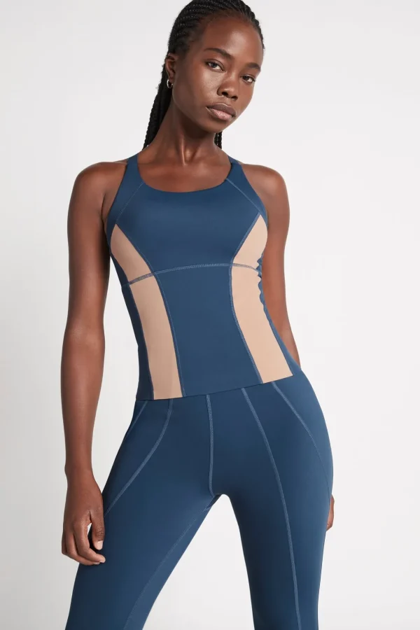 Contrast Longline Racerback Tank 124