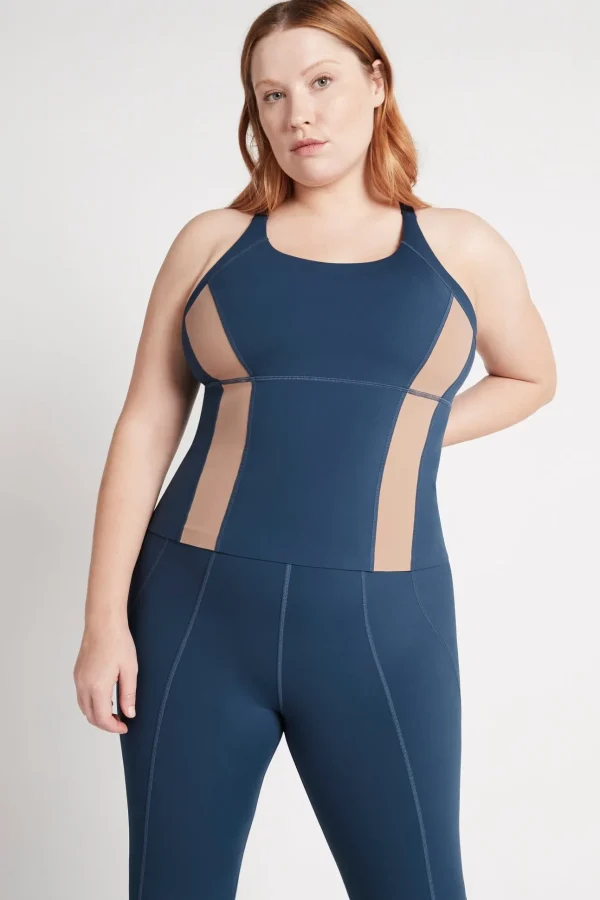 Contrast Longline Racerback Tank 124