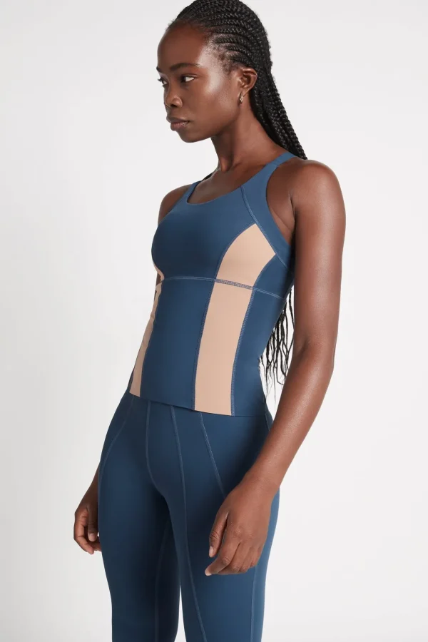 Contrast Longline Racerback Tank 124