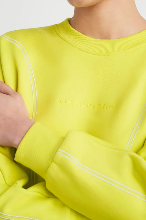 Contrast Stitch Crew Jumper 419