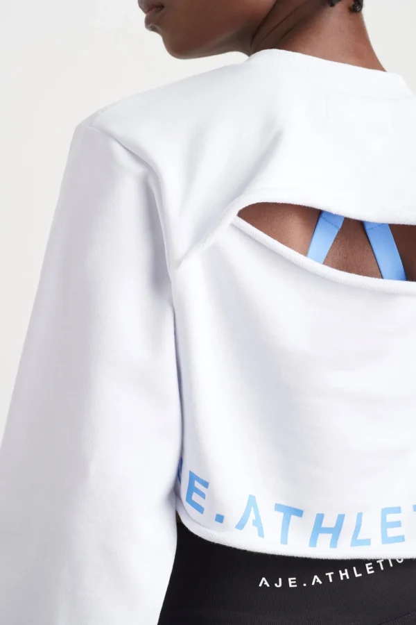 Crop Cut Out Crew Jumper 416