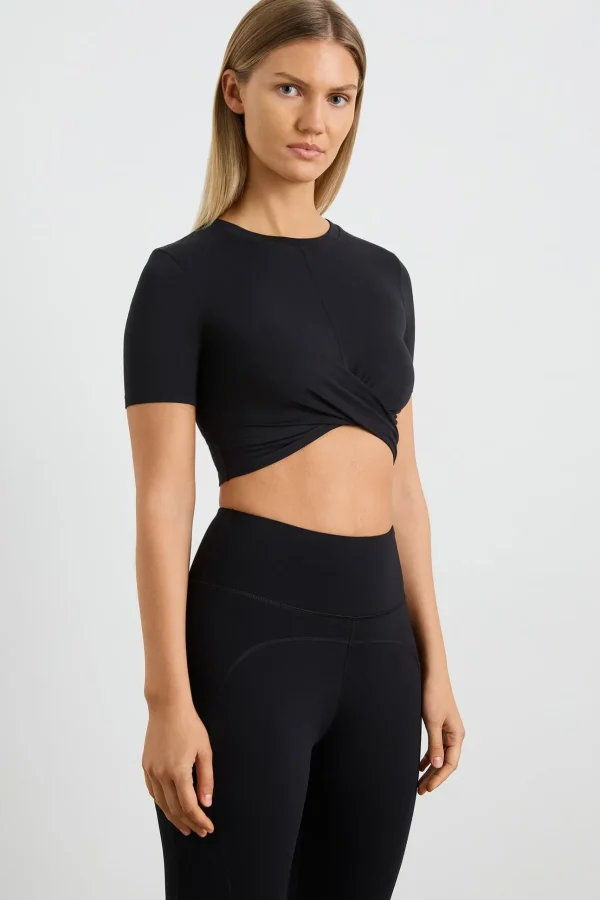 Crop Twist Front Tee 130