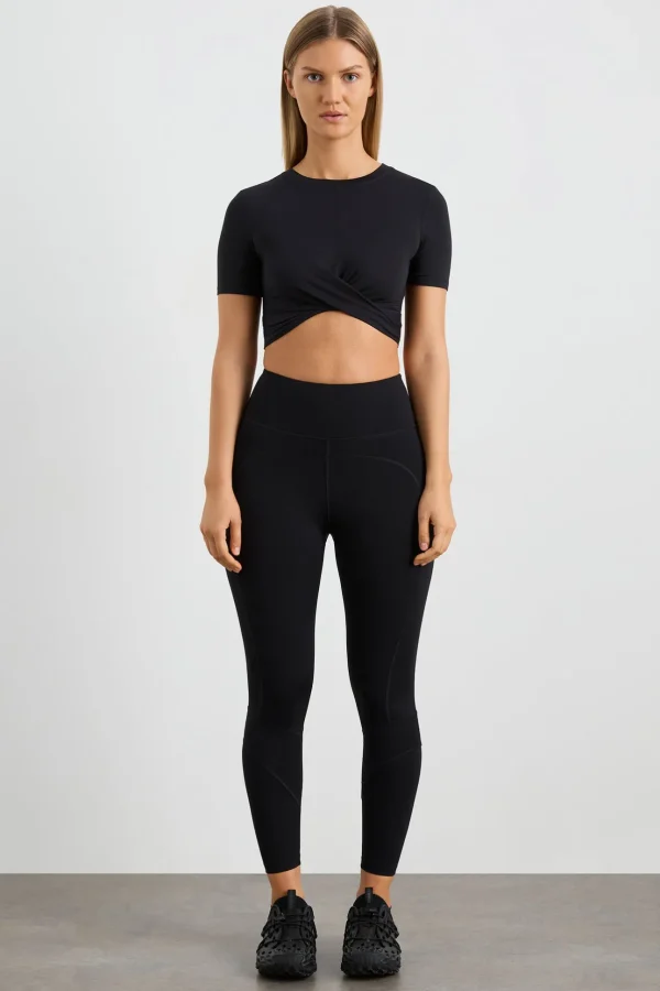 Crop Twist Front Tee 130