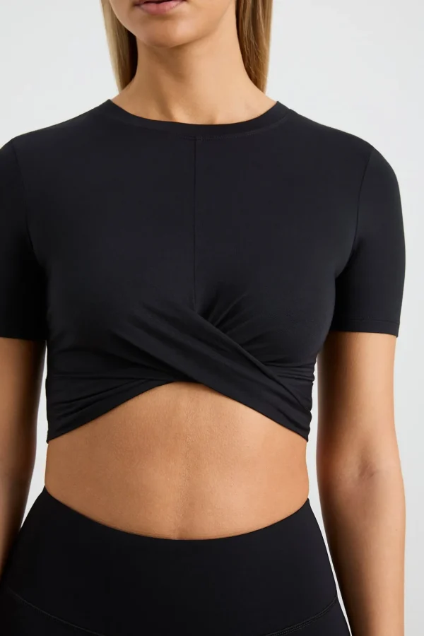Crop Twist Front Tee 130