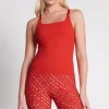 Cropped Adjustable Strap Racerback Tank 117