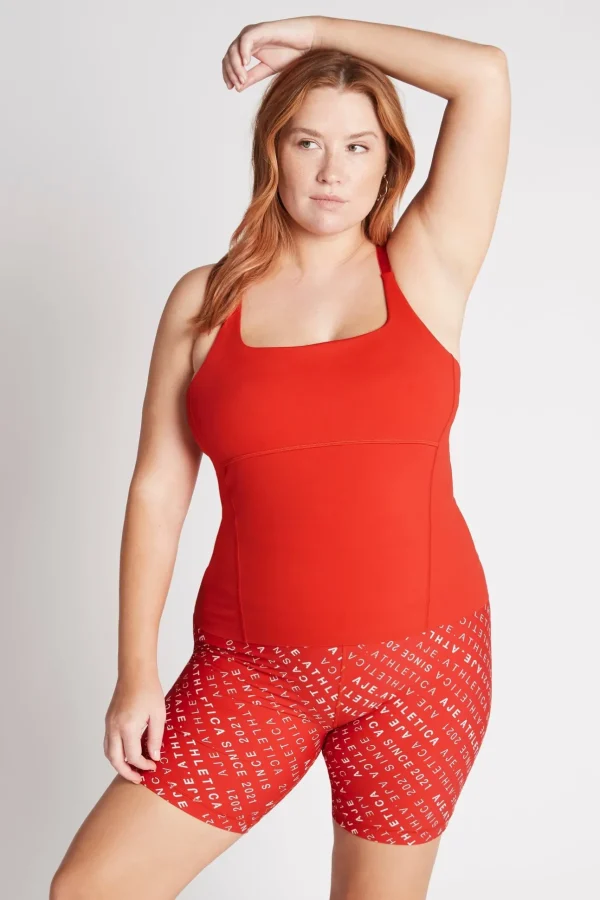 Cropped Adjustable Strap Racerback Tank 117