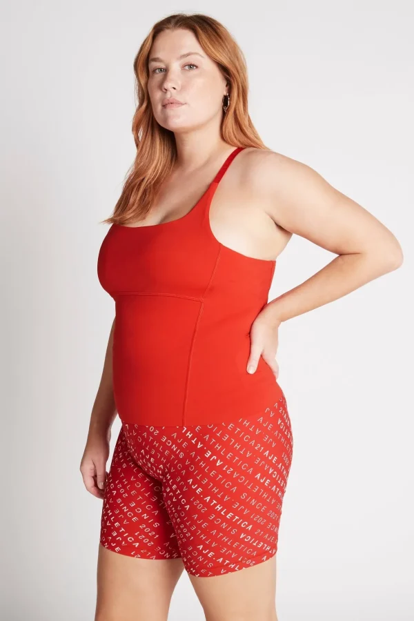 Cropped Adjustable Strap Racerback Tank 117