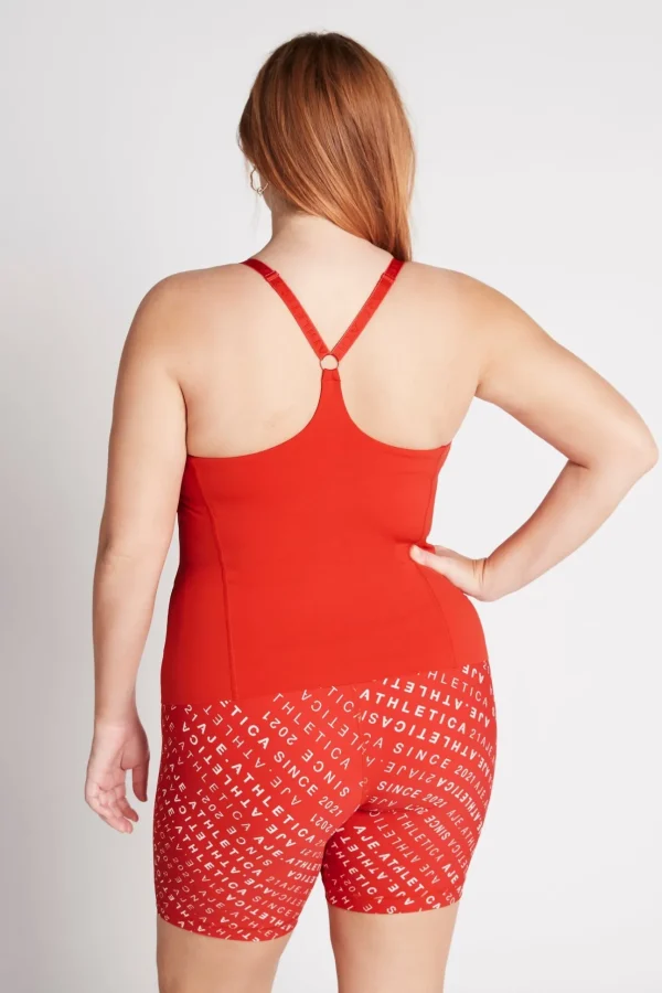 Cropped Adjustable Strap Racerback Tank 117