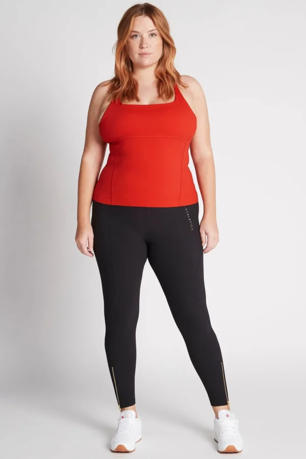 Cropped Adjustable Strap Racerback Tank 117