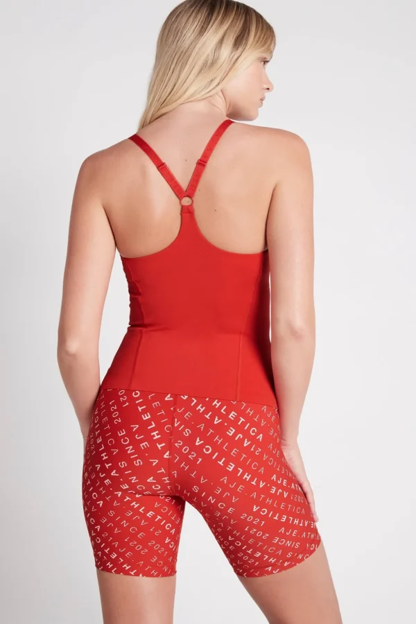 Cropped Adjustable Strap Racerback Tank 117