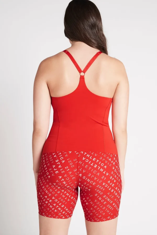 Cropped Adjustable Strap Racerback Tank 117