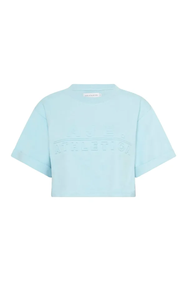 Cropped Embossed Classic Logo T-Shirt 105