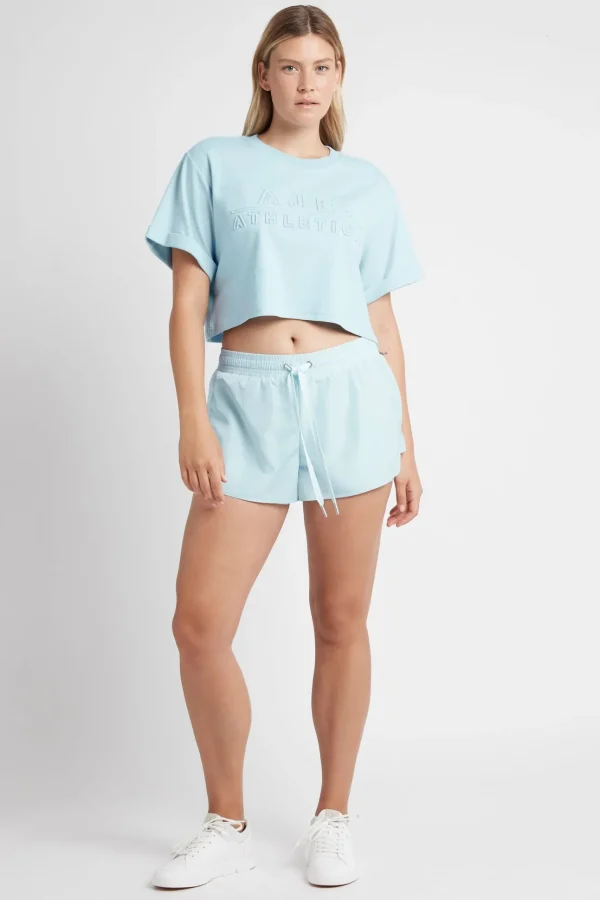 Cropped Embossed Classic Logo T-Shirt 105