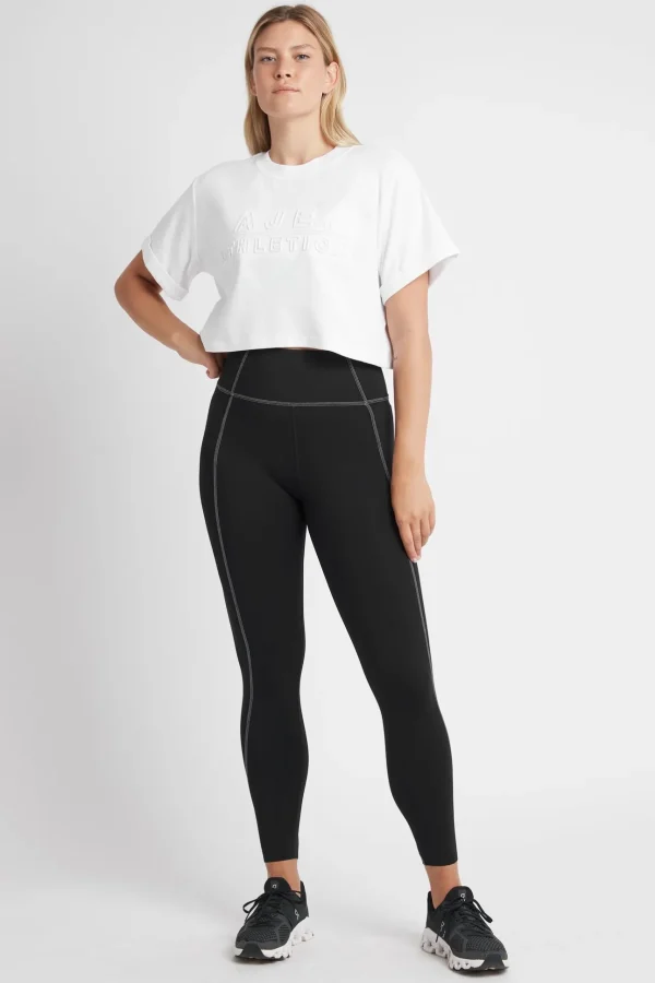 Cropped Embossed Classic Logo T-Shirt 105