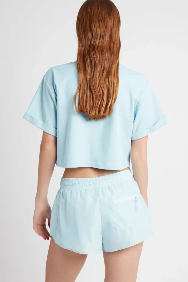 Cropped Embossed Classic Logo T-Shirt 105