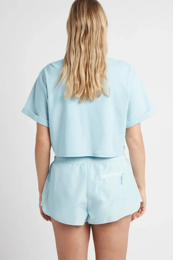 Cropped Embossed Classic Logo T-Shirt 105