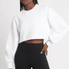 Cropped Embossed Logo Crew Jumper 413