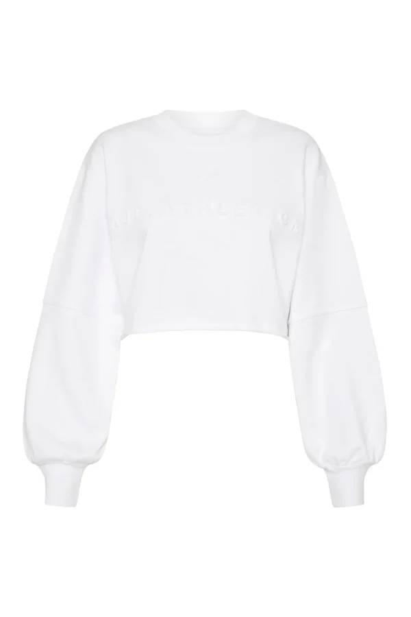 Cropped Embossed Logo Crew Jumper 413