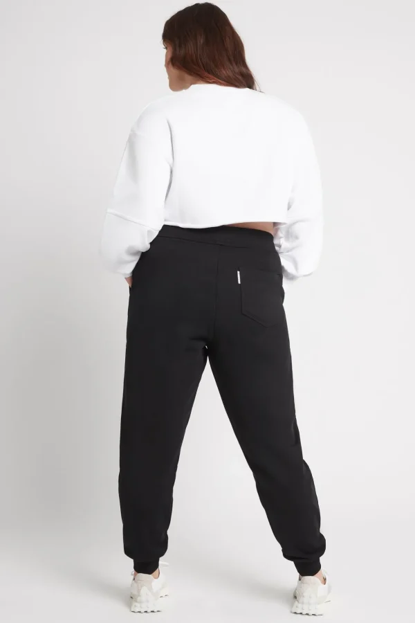 Cropped Embossed Logo Crew Jumper 413