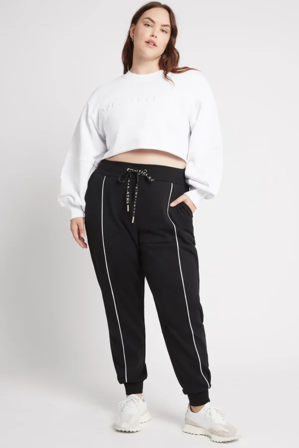 Cropped Embossed Logo Crew Jumper 413