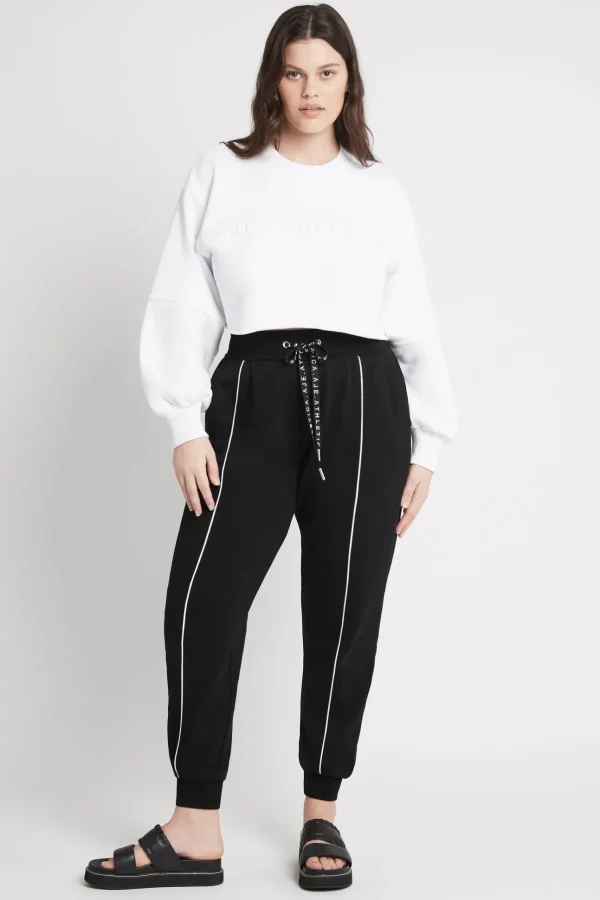 Cropped Embossed Logo Crew Jumper 413