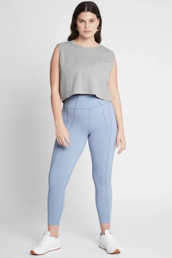 Cropped Embossed Signature Logo Tank 112