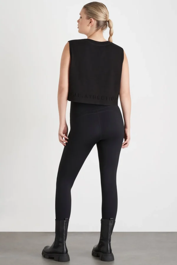 Cropped Embossed Signature Logo Tank 106