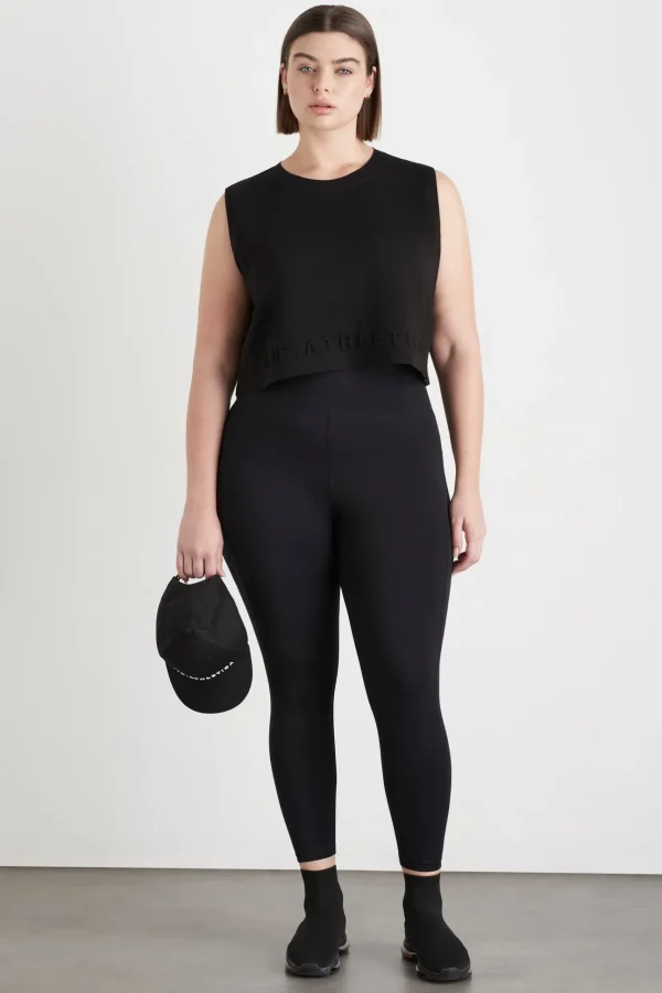 Cropped Embossed Signature Logo Tank 106