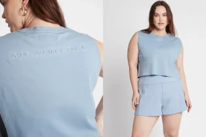 Cropped Embossed Signature Logo Tank 112