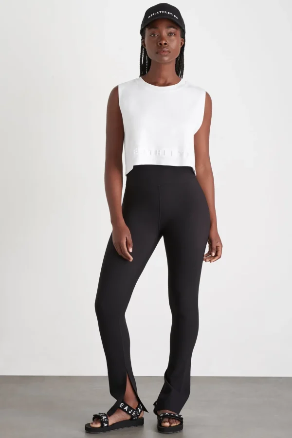 Cropped Embossed Signature Logo Tank 106