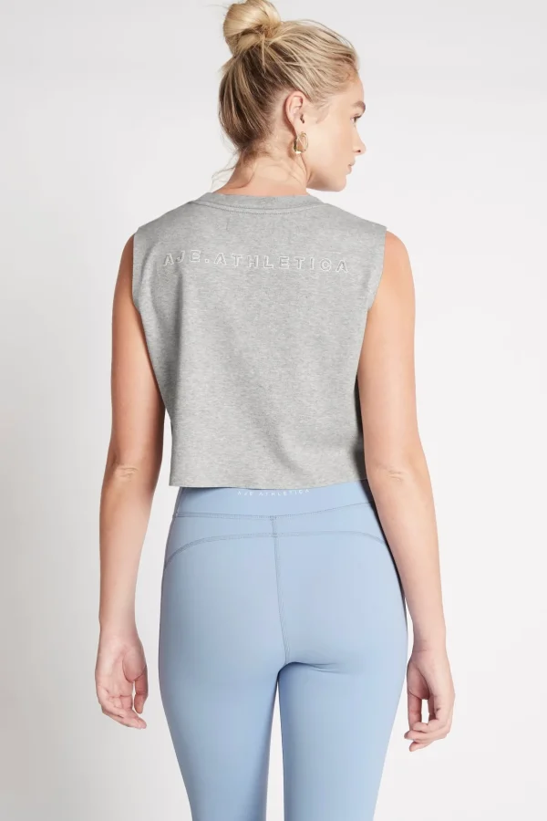 Cropped Embossed Signature Logo Tank 112