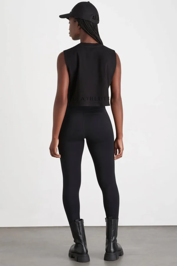 Cropped Embossed Signature Logo Tank 106