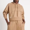 Cropped Essential Contrast Piping Hoodie 405