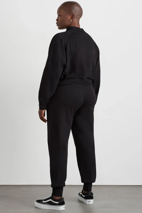 Cropped Fleece Funnel Neck Jumper 408