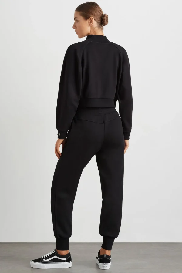 Cropped Fleece Funnel Neck Jumper 408