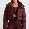 Cropped Hooded Puffer Jacket 764