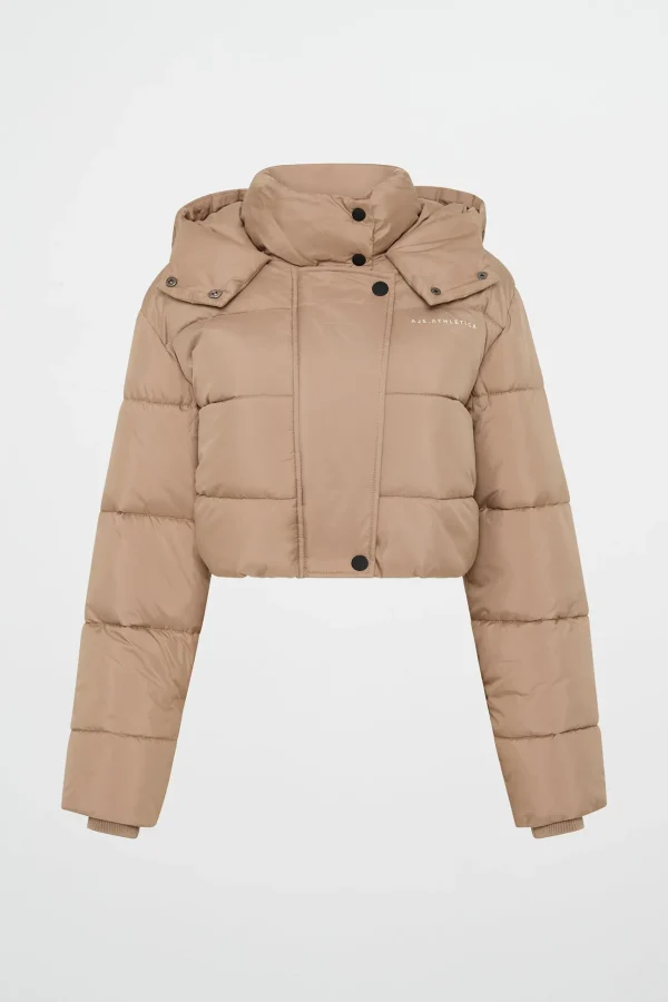 Cropped Hooded Puffer Jacket 764