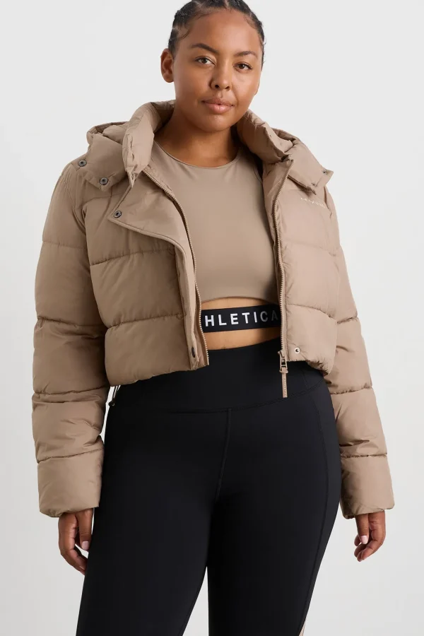 Cropped Hooded Puffer Jacket 764