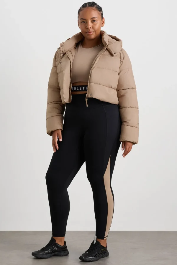 Cropped Hooded Puffer Jacket 764
