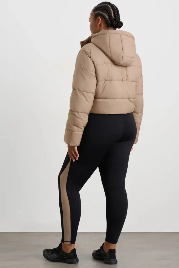 Cropped Hooded Puffer Jacket 764