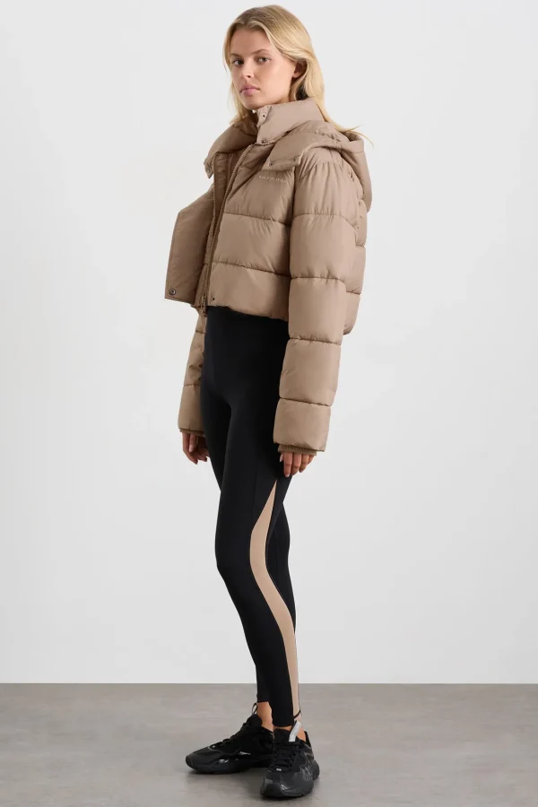 Cropped Hooded Puffer Jacket 764