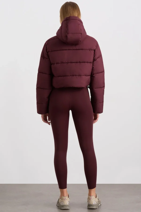 Cropped Hooded Puffer Jacket 764