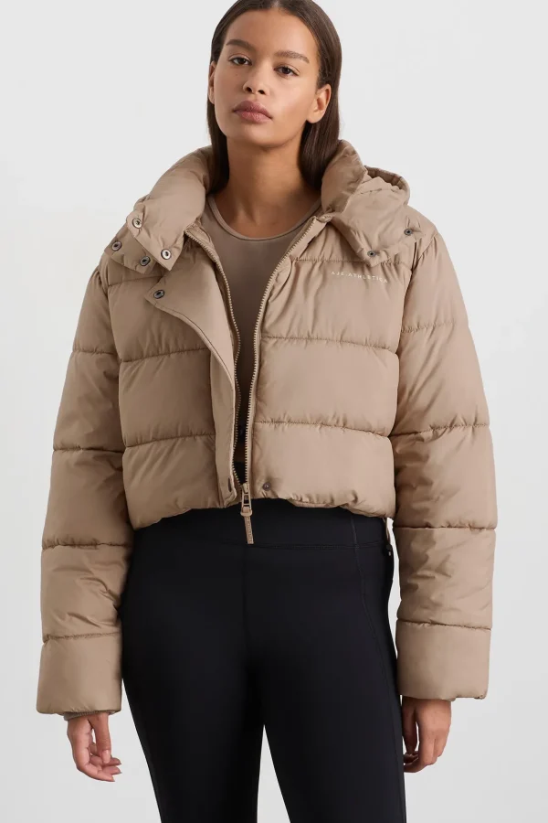 Cropped Hooded Puffer Jacket 764