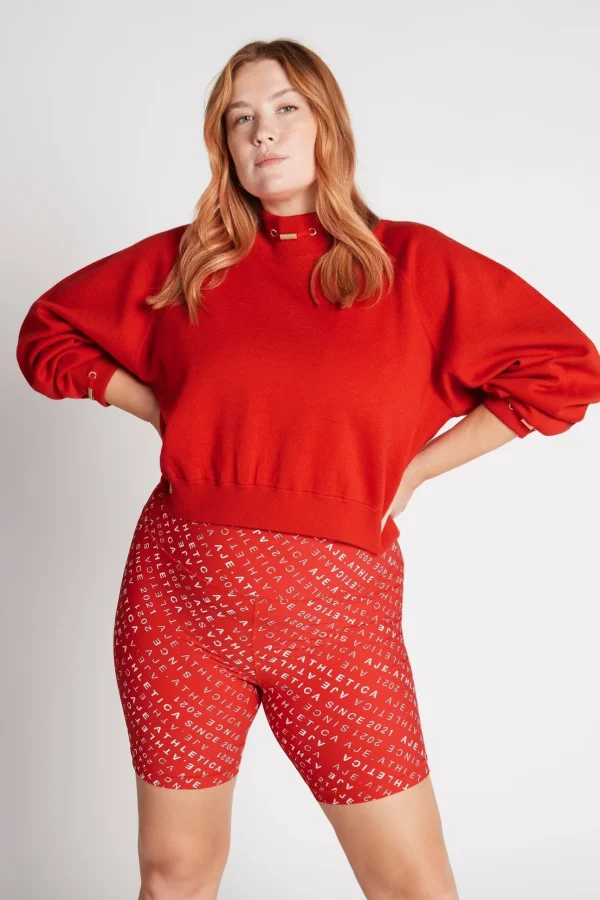 Cropped Knit Funnel Neck Jumper 408