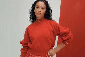 Cropped Knit Funnel Neck Jumper 408