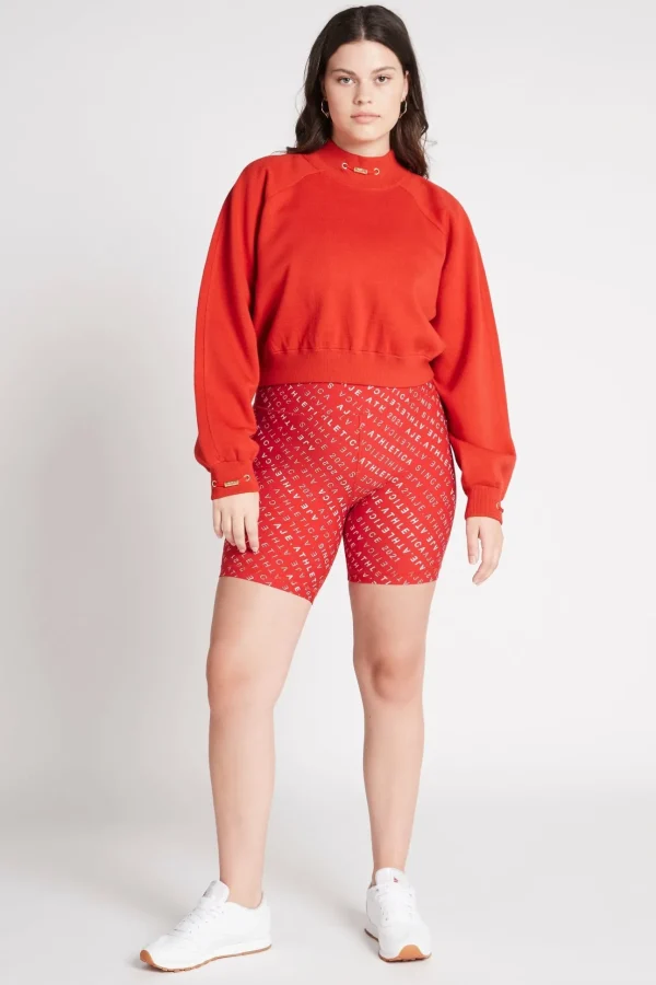 Cropped Knit Funnel Neck Jumper 408