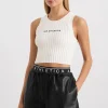 Cropped Knitted Logo Tank 135