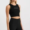 Cropped Knitted Logo Tank 135